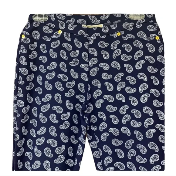 SzS Michael Kors Paisley Print Leggings NWOT - Picture 2 of 5